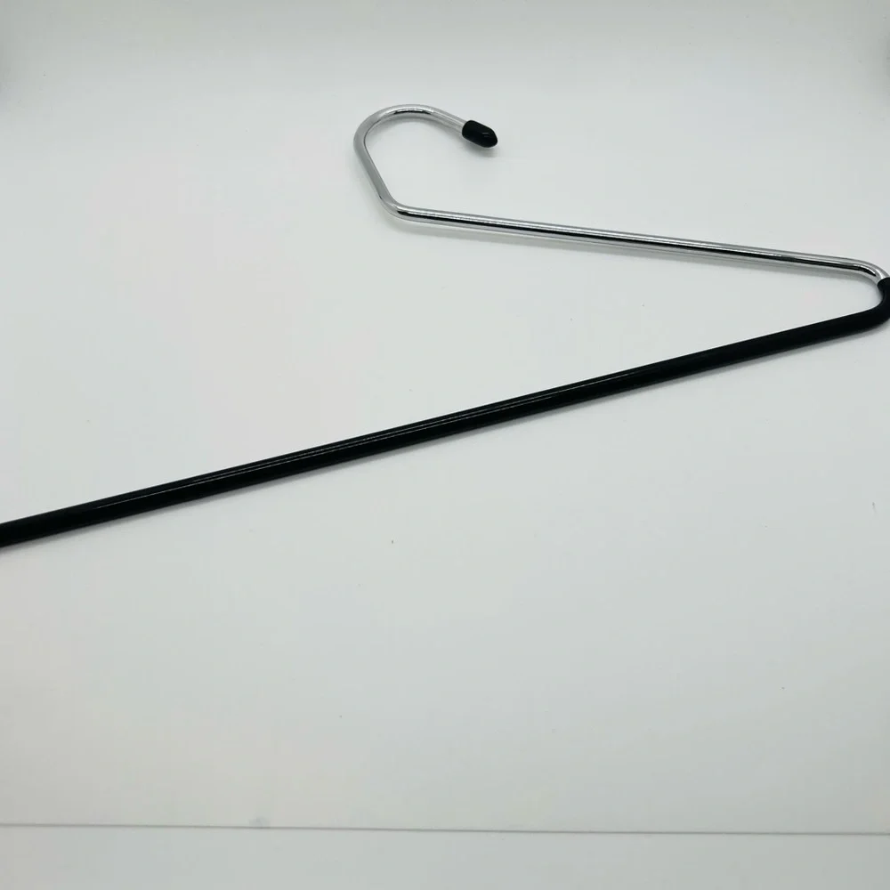 Container Store 3 Pant Hangers Chrome Metal 13” across. Perfect Condition